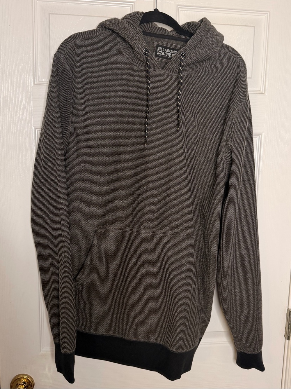 Billabong Men's Hooded Knit Pullover - Charcoal